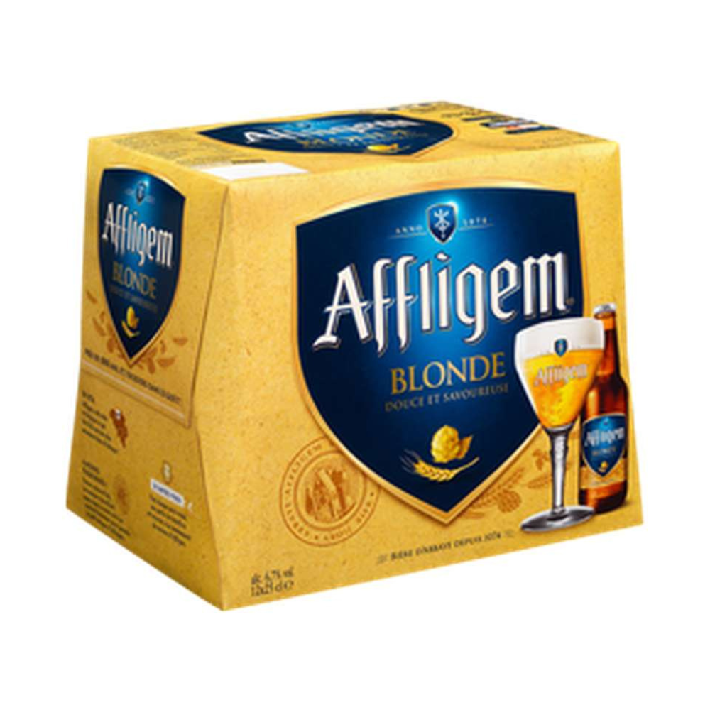 Bière d Abbaye blonde AFFLIGEM 12 x 25cl Go Apero