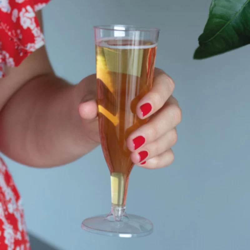 Flûte à champagne en plastique 13cl - réutilisable – Image 2