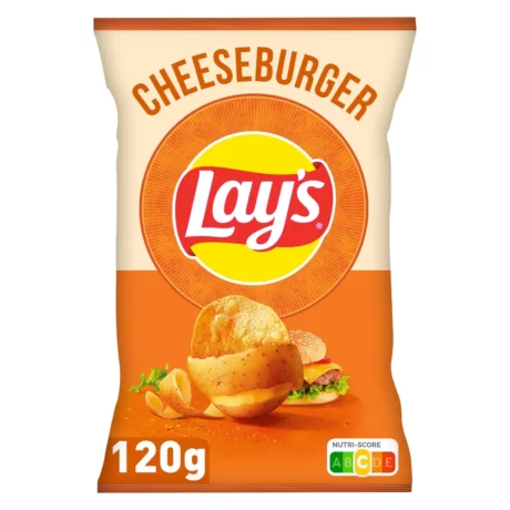 image des Chips LAY'S chesseburger